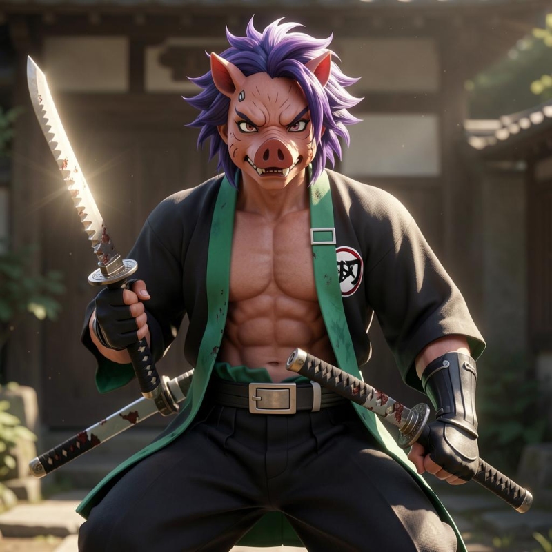 Inosuke Hashibira - Demon Slayer (Kimetsu no Yaiba) AI Character ...