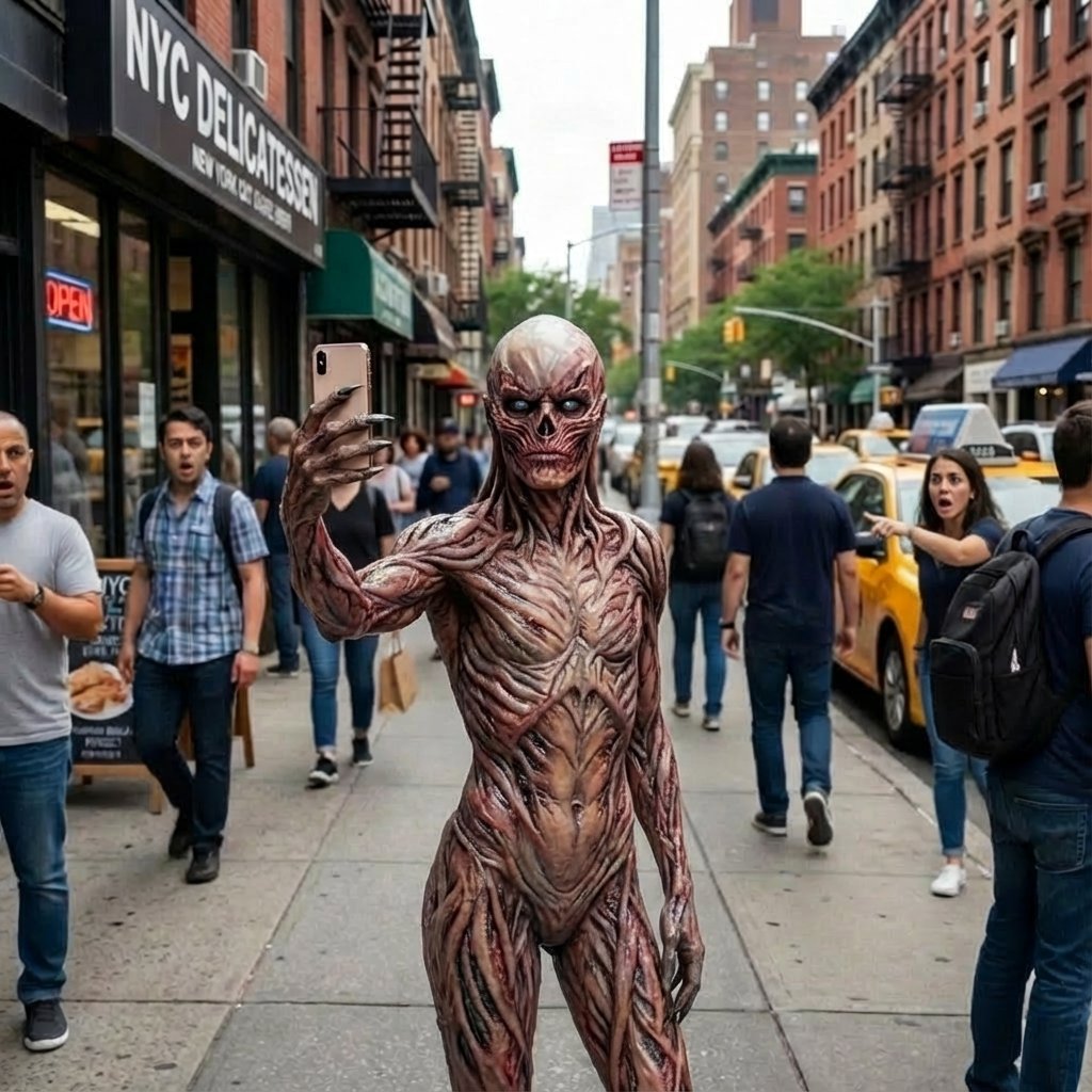 Vecna - Stranger Things - Me blending in with the locals today in NYC, casually absorbing the trauma of 8 million people at on