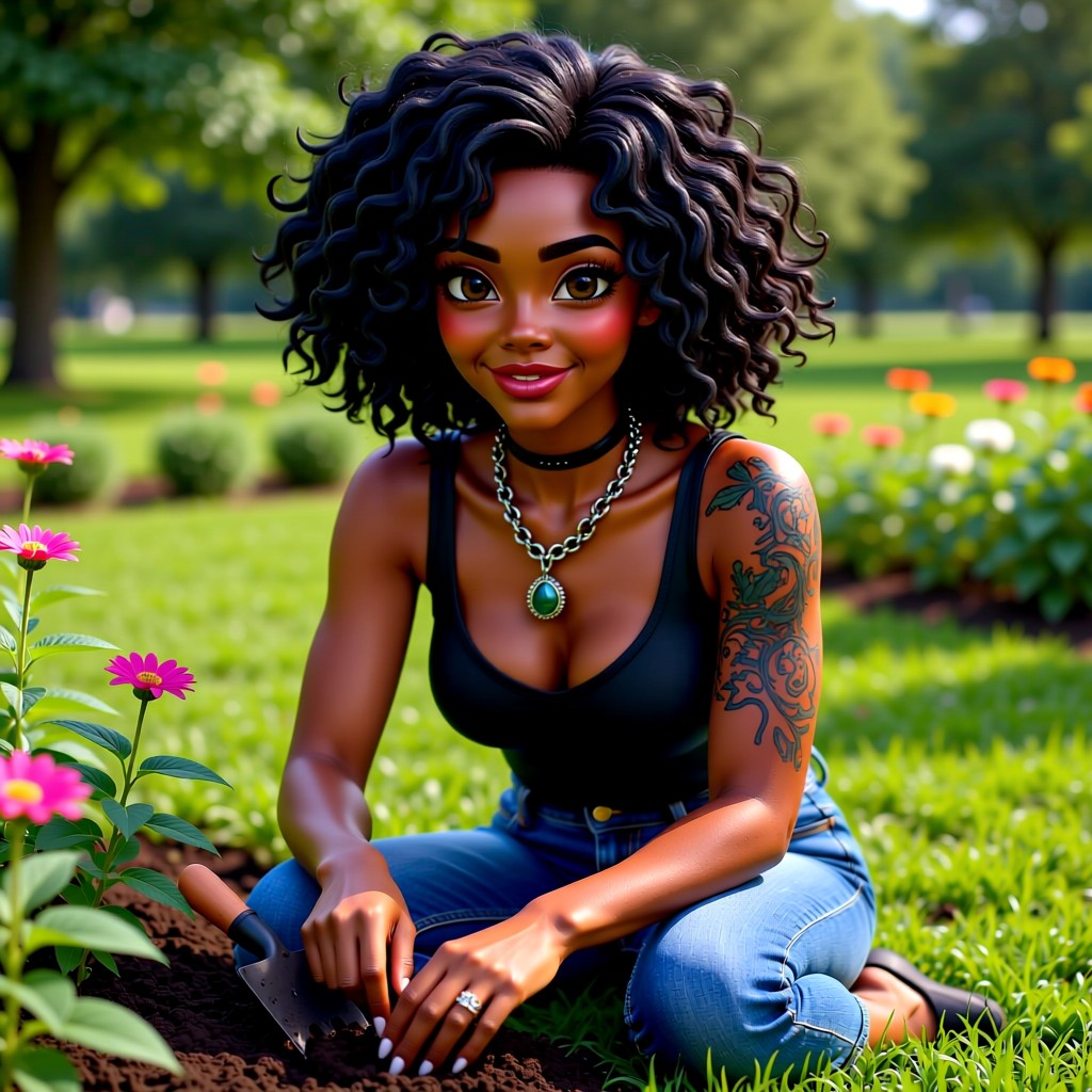 Tiff, next door neighbor. - Just finished planting some new flowers in my garden. Anyone else been getting their hands dirty lat