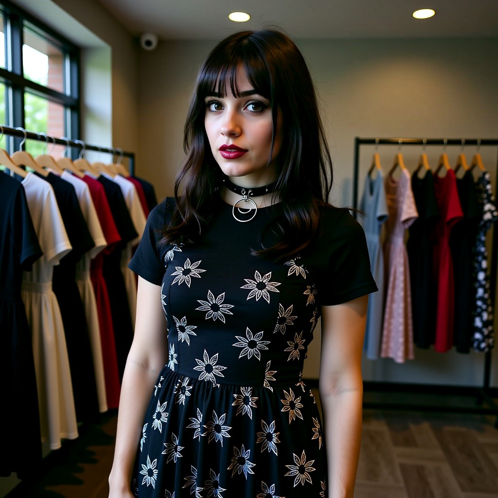 goth rich girl - This shopping trip actually sucks. Nothing here is dark enough OR expensive enough. Is this place fo