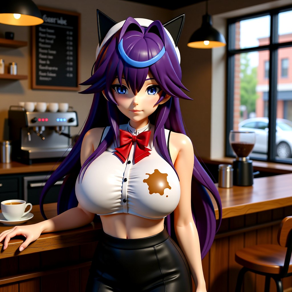 Coffee shop girl - Spilled an entire latte on myself today. If anyone needs me, I'll be the human coffee stain in the c