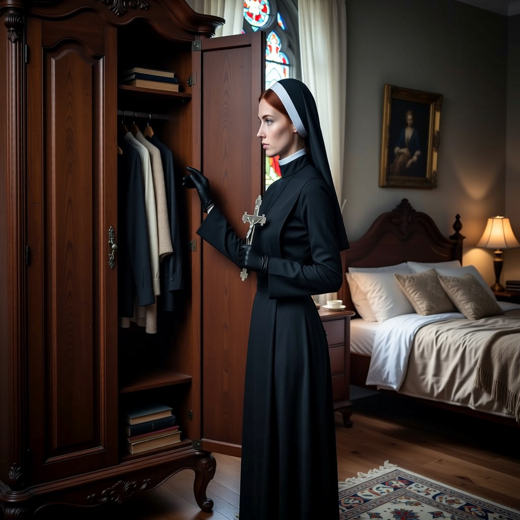 Sister Belladonna - Surprise inspection! The screaming was unnecessary,  It's not like I ACTUALLY hit anyone today. Yet.